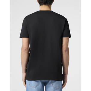 PHILIPP PLEIN Round Neck T-Shirt Tennis Pet Patch