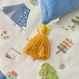 Sábana encimera camping Campito color gris piedra 100% Algodón percal