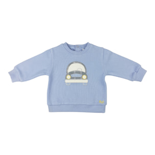 FELPA GIROCOLLO AZZURRA CAR