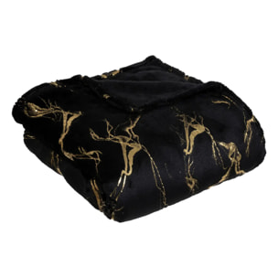 Plaid marbre doré 130x180