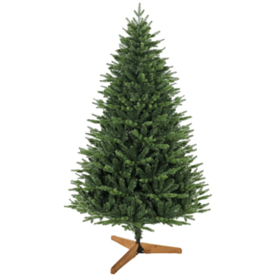 Sapin de Noël artificiel touffu grande taille H.180cm épicéa piètement bois
