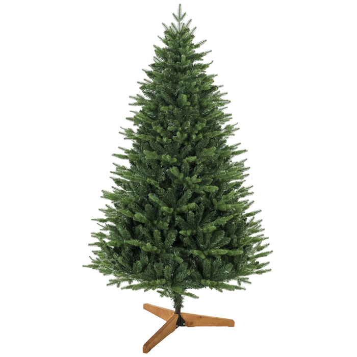 Sapin de Noël artificiel touffu grande taille H.180cm épicéa piètement bois