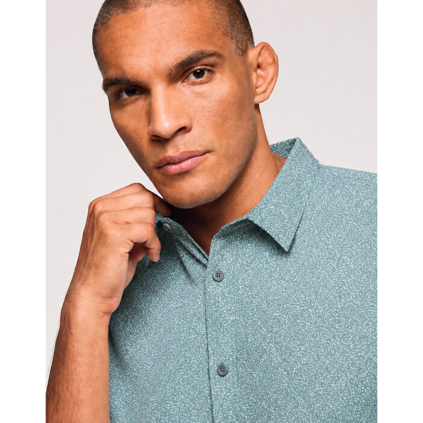 Camisa Manga Corta Turquesa - Uros
