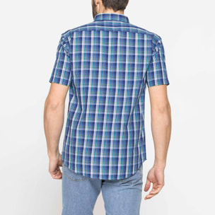 CAMICIA A MANICA CORTA IN COTONE CON FANTASIA