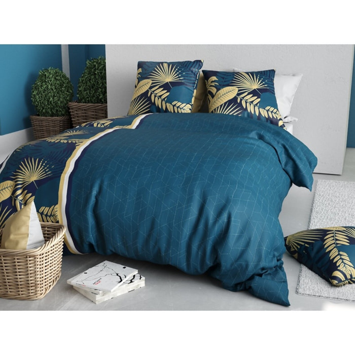 Parure housse de couette imprimée + 2 taies Tropeal