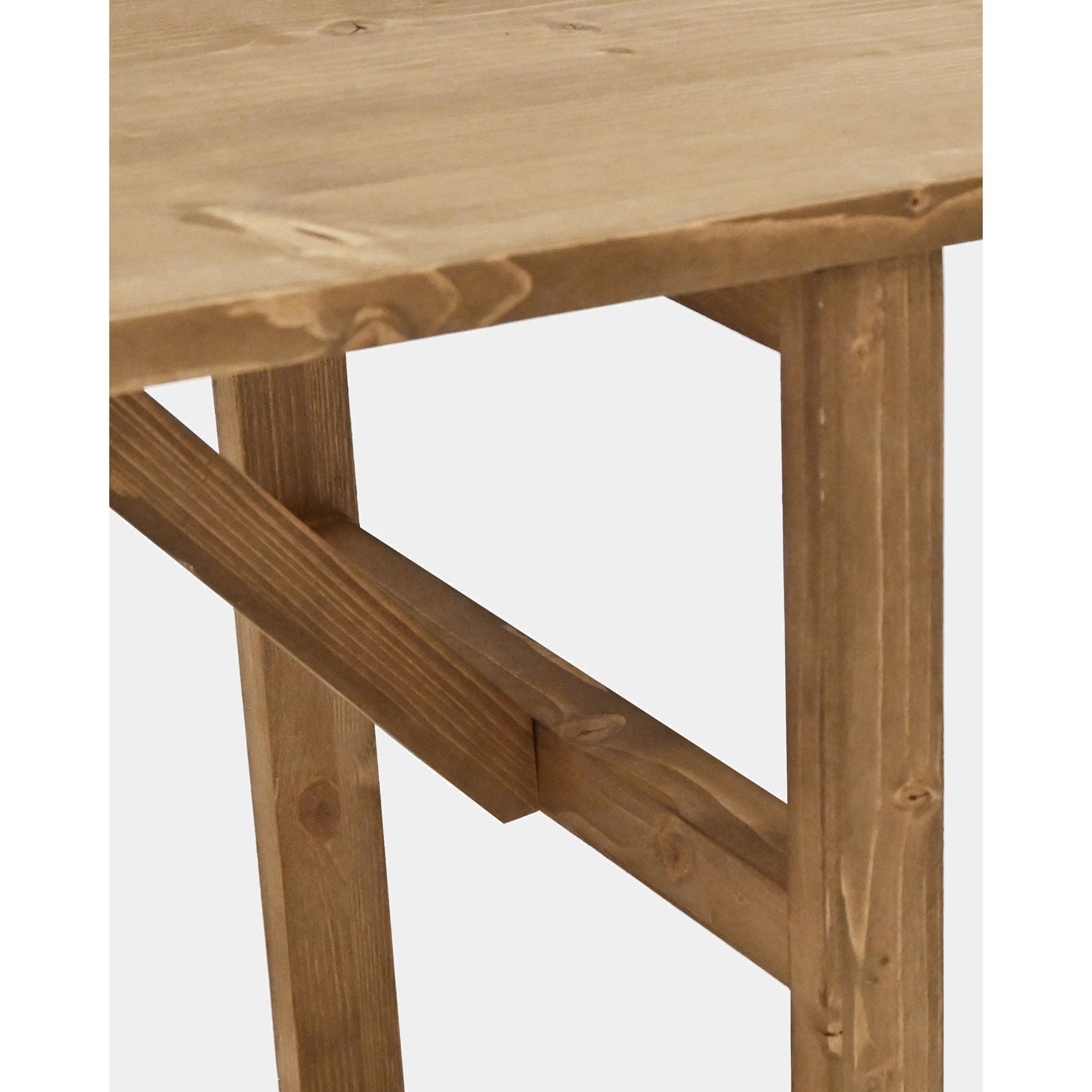 Banc en bois massif ton chêne foncé 120x45cm Hauteur: 45 Longueur: 120 Largeur: 35