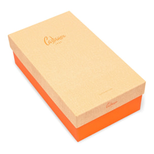 Alpargatas de cuña de mujer destalonadas Diana estilo peep-toe en algodón orgánico