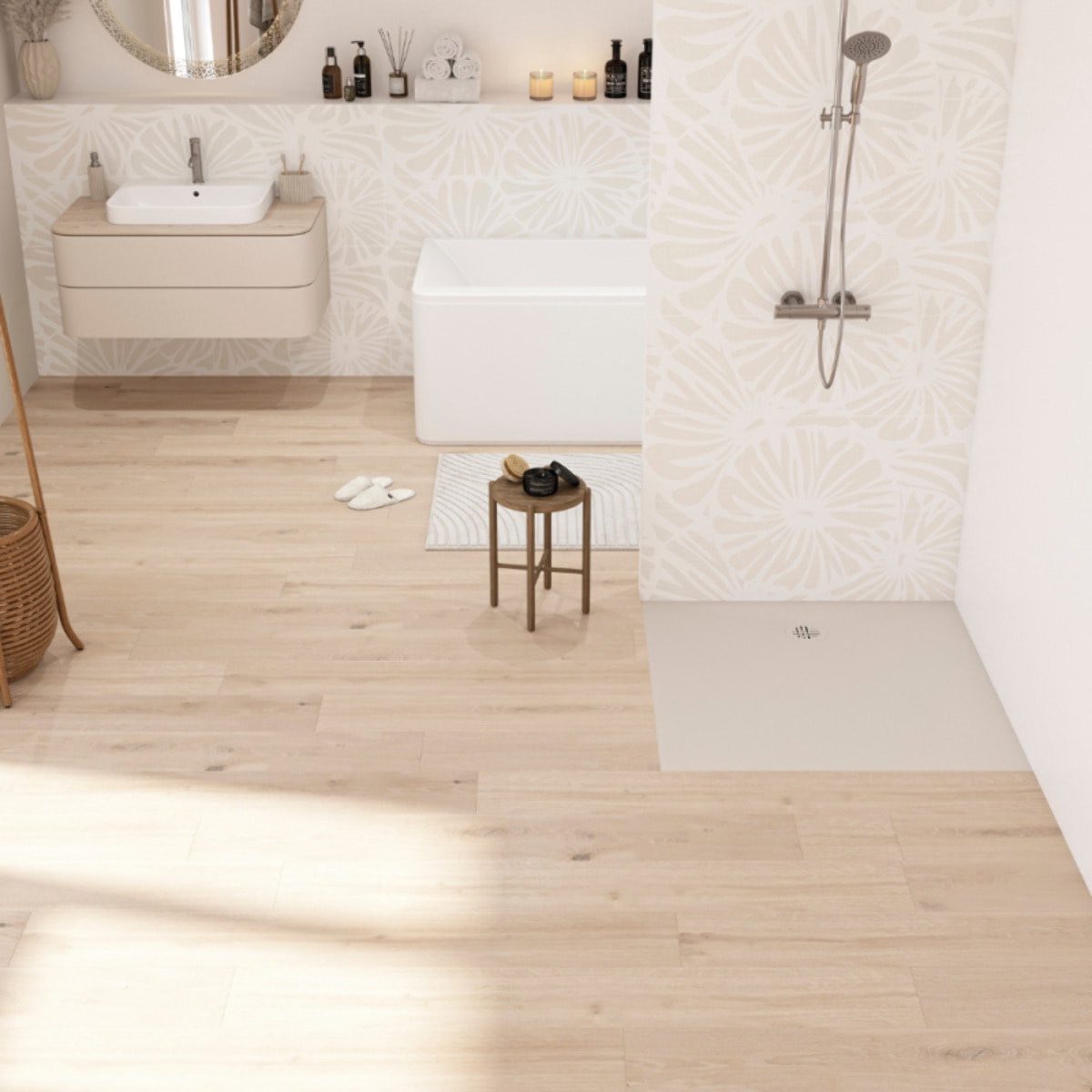 Receveur KINEDO Kinesurf Nova 90X90 Lin mat