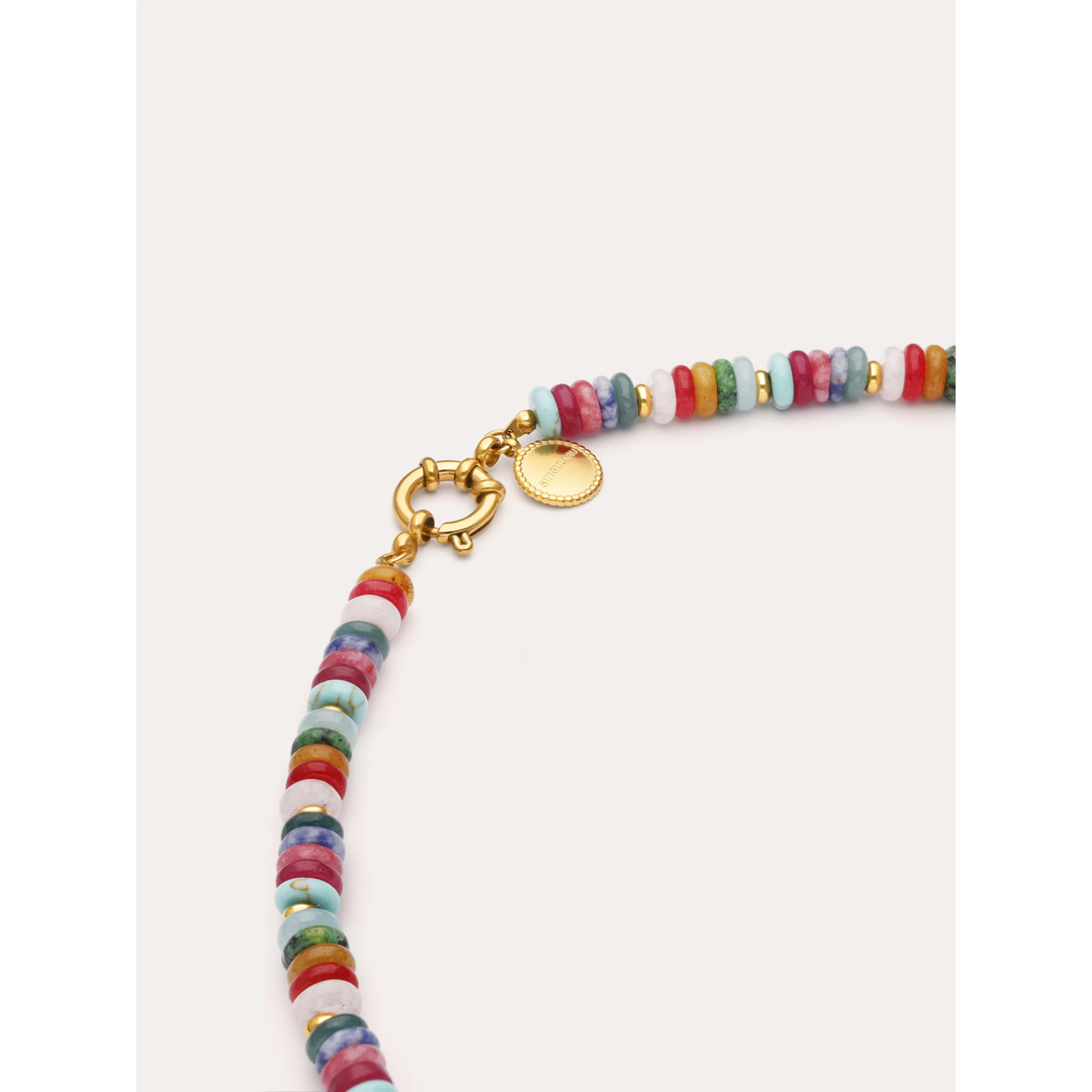 Collar Habana Acero Baño Oro