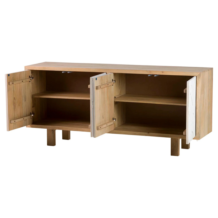 Aparador Madera Mango Marron Janto 180x45x80 Cm