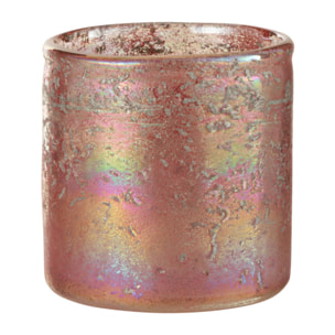 J-Line photophore - verre - rose - small