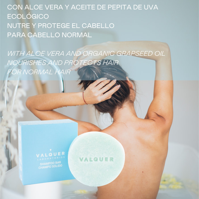 Valquer Champú sólido sin sulfatos Sky Cabello normal - 50 gr