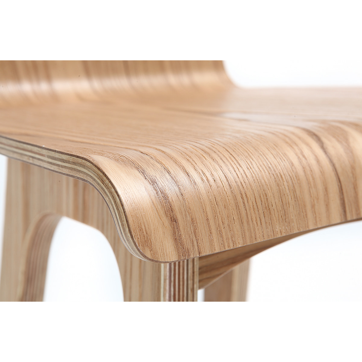 Tabourets de bar scandinaves bois clair H65 cm (lot de 2) BALTIK