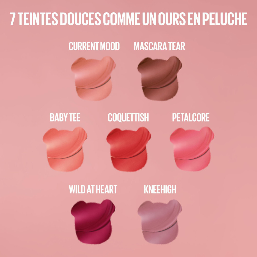 Maybelline New York Superstay Teddy Tint Blush à lèvres liquide fini mat fondu 20 MASCARA TEAR