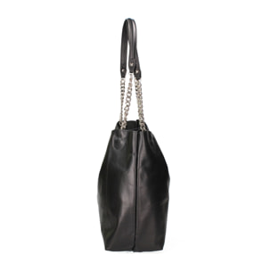 Borsa a spalla da donna Made in Italy - Modello Solara Chic - Vera pelle - 34.0 x 31.0 x 15.0 cm