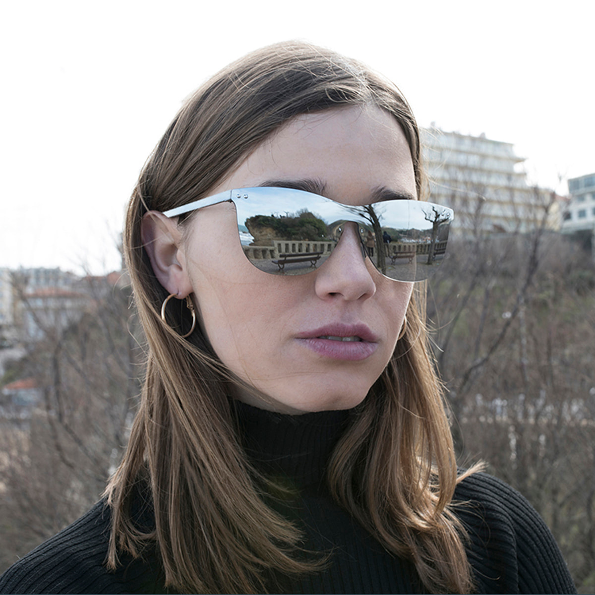 Gafas de sol OCEAN LA MISSION - Plana revo plateado
