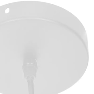 Suspension métal "Desy" blanc D15cm