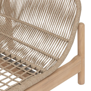 Banquette de Jardin "Deona" 2 places acacia