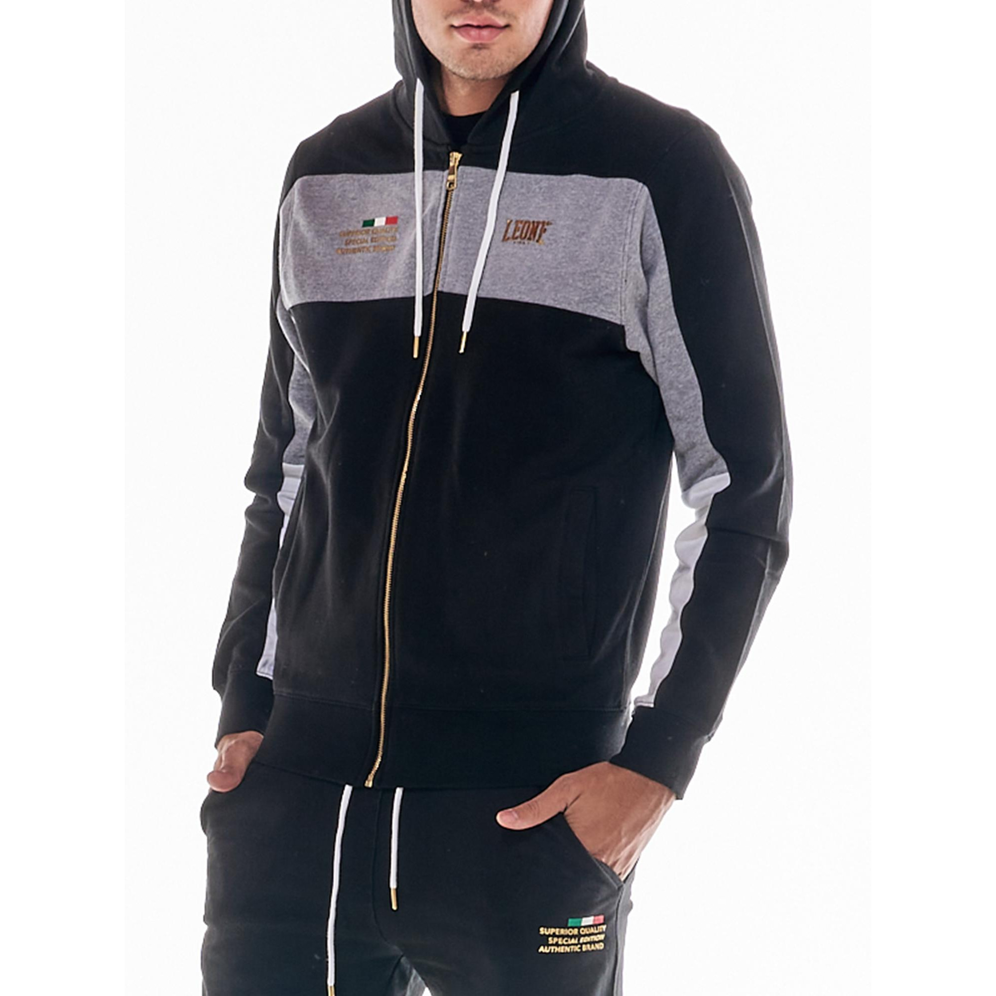 tuta da uomo cappuccio full zip GOLD