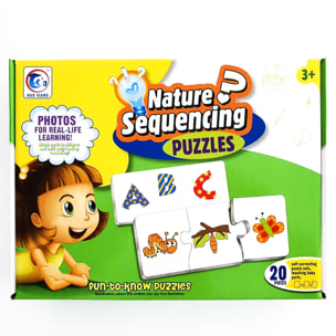 PUZLES EDUCATIVOS 20 EN 1: APRENDE SECUENCIAS LÓGICAS 3pcs/puzle