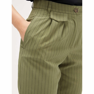 Motivi - Pantalón chinos de rayas diplomáticas - Verde