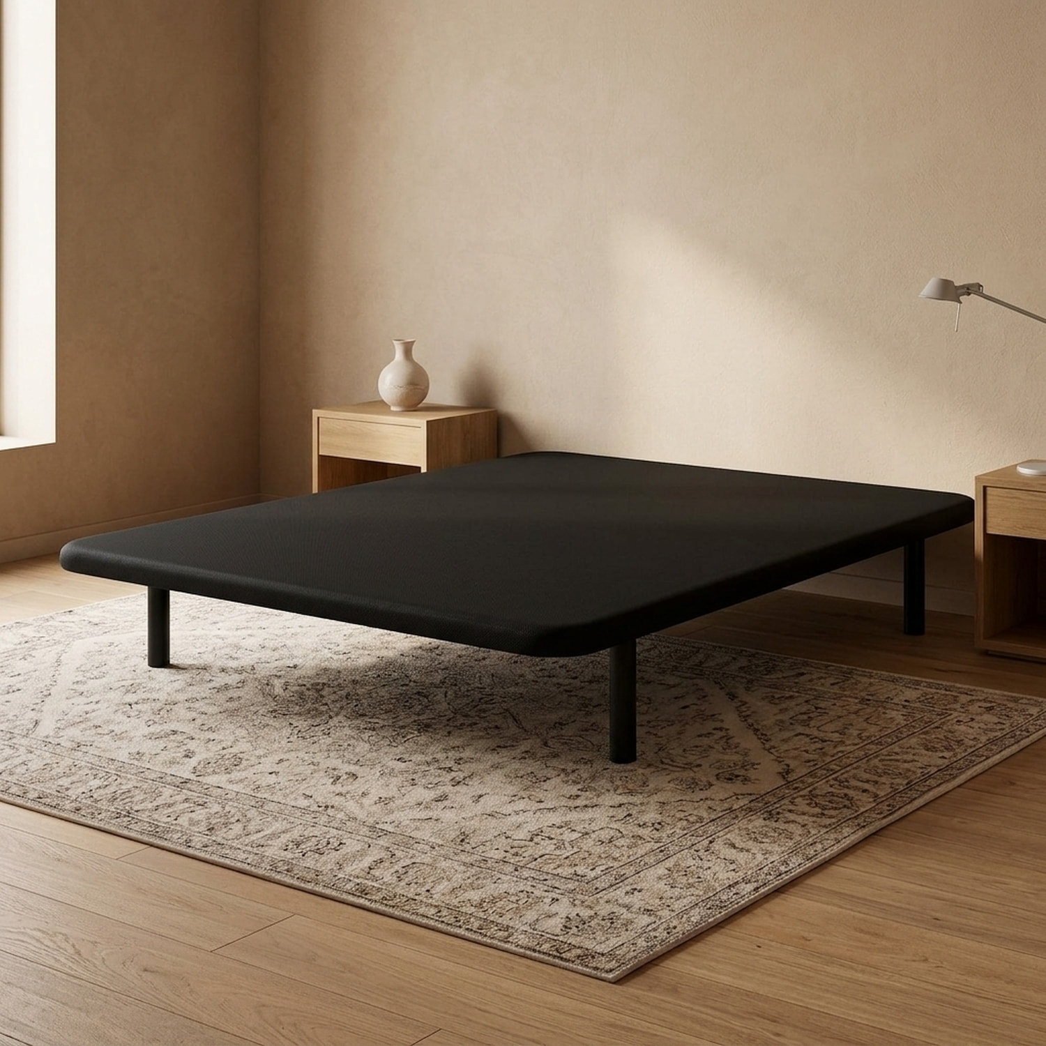Cama Base Tapizada | Transpirable Tejido 3D | 25CM | Estructura reforzada | ENVIO, ENTREGA Y RETIRADA INCLUIDO