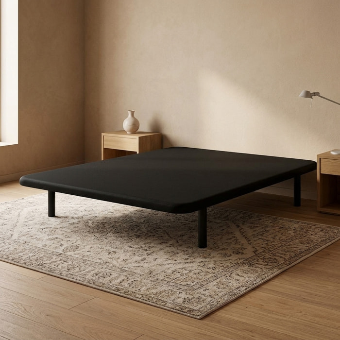 Cama Base Tapizada | Transpirable Tejido 3D | 25CM | Estructura reforzada | ENVIO, ENTREGA Y RETIRADA INCLUIDO