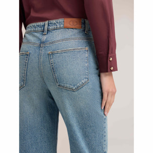 Motivi - Jeans boyfriend con dobladillo - Light - blue