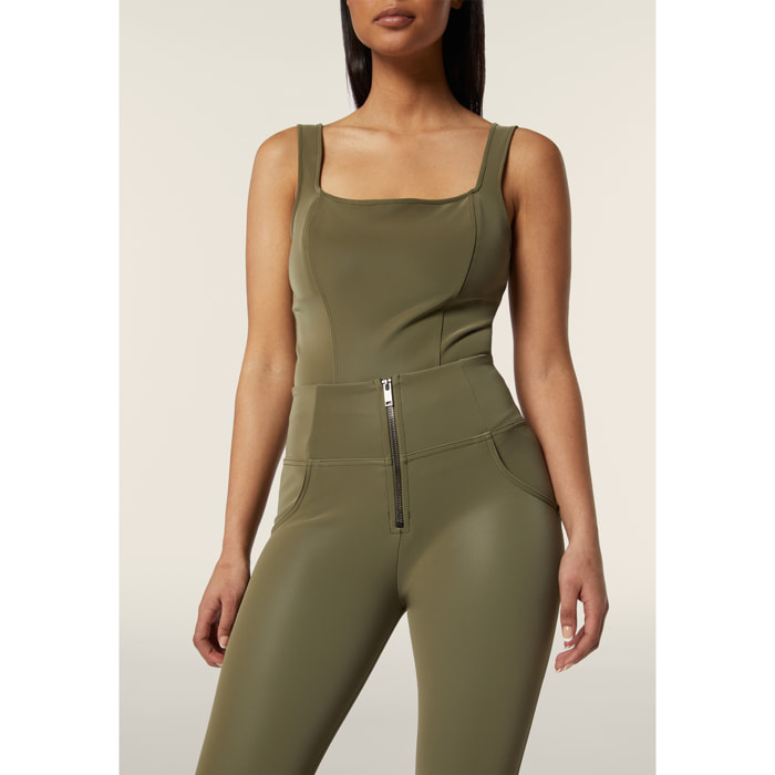 Pantaloni WR.UP® vita alta in similpelle effetto lucido