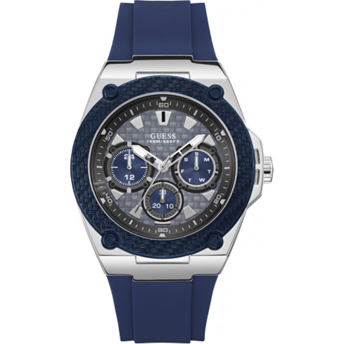 Reloj Guess W1049G1 Hombre Analogico Cuarzo con Correa de Silicona