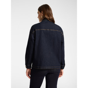 Elena Mirò - Giacca destrutturata in denim - Blu