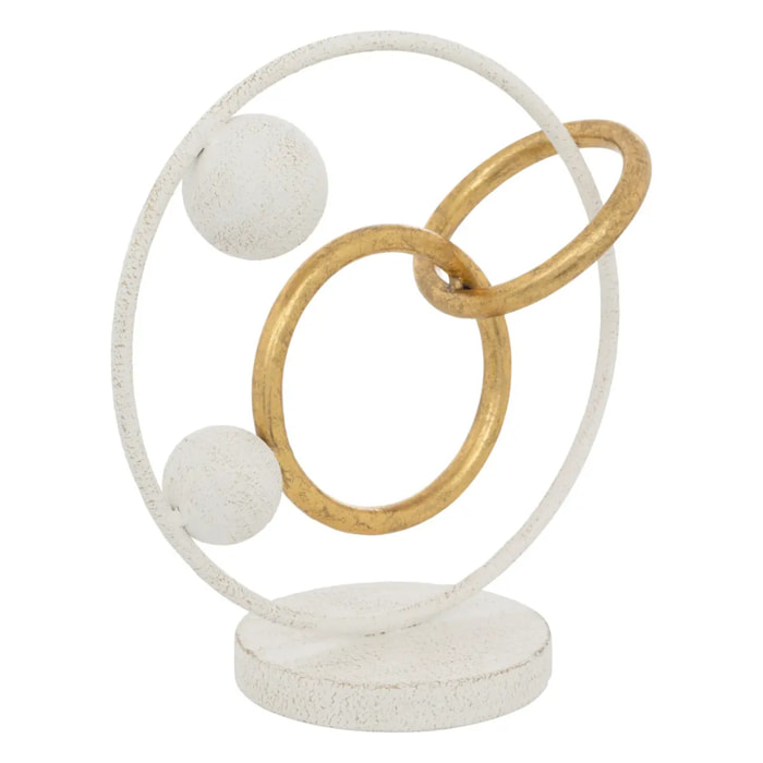 Déco à poser "Rob" blanc H30cm