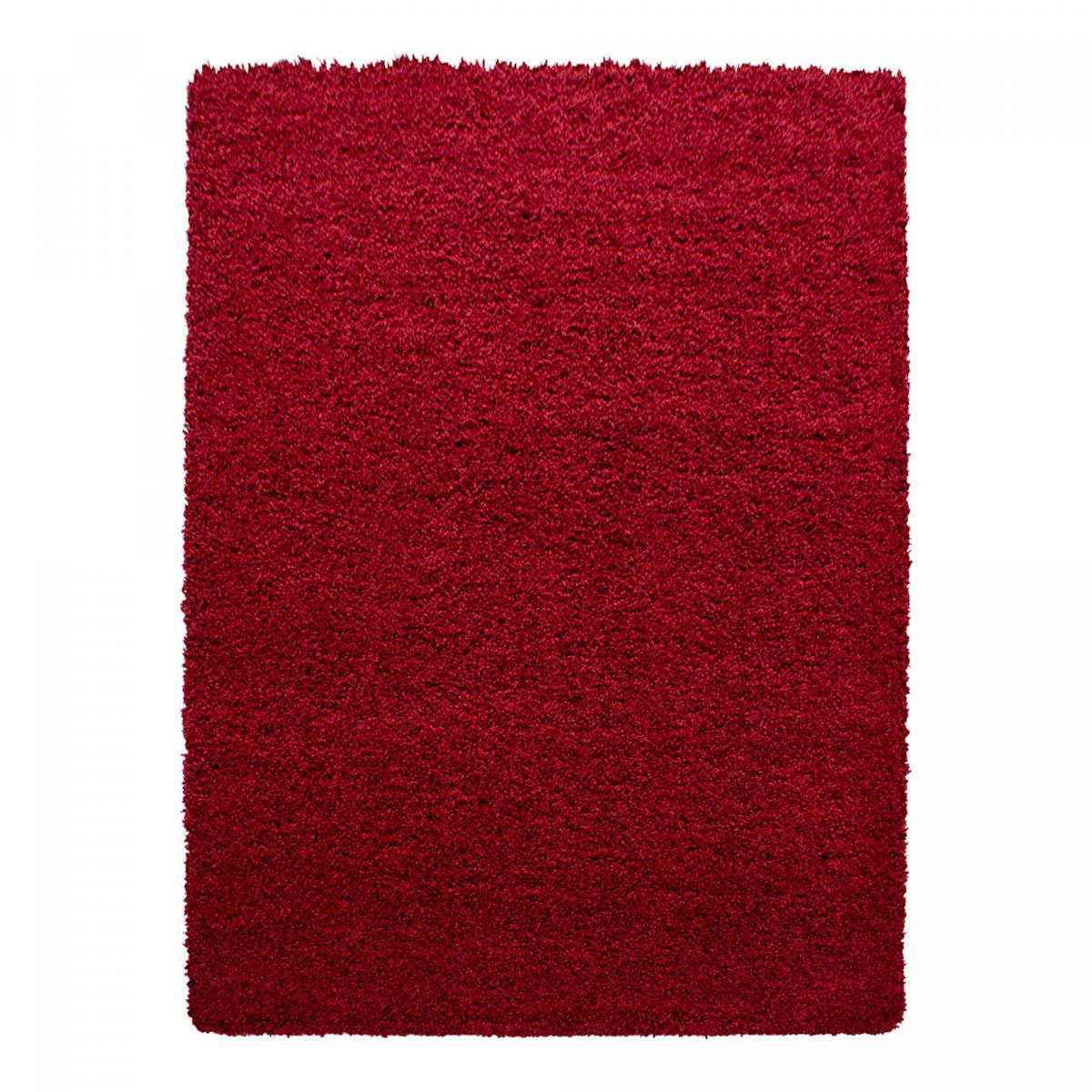 Tapis poils longs shaggy tissé motif uni GECO