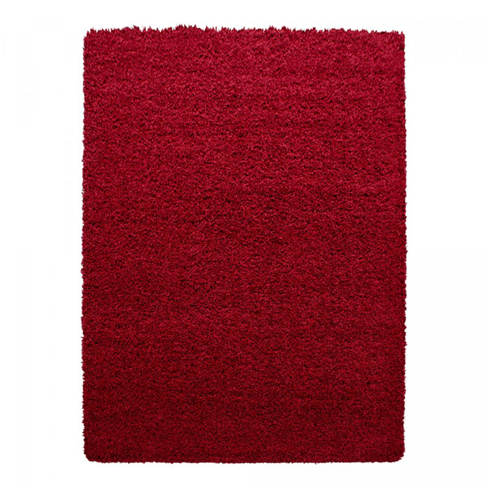 Tapis poils longs shaggy tissé motif uni GECO