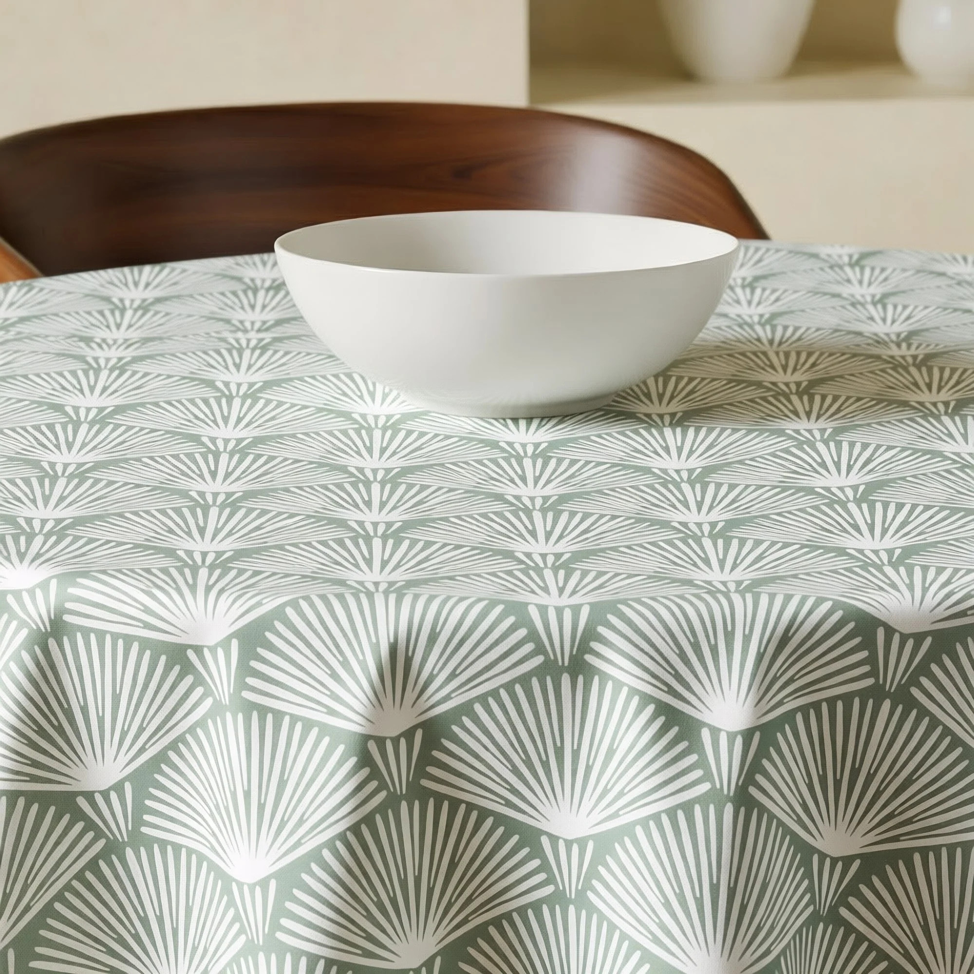 Nappe ronde en résine anti-taches ASENA 4