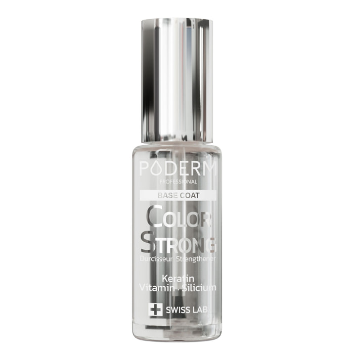 Color Strong - Base Coat Durcisseur Kératine, Vitamine & Silicium Gloss Éclat