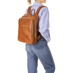 Zaino  unisex In Vera pelle Made in Italy 39x29x10 cm