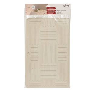Tapis de vaisselle Sileo pliant beige
