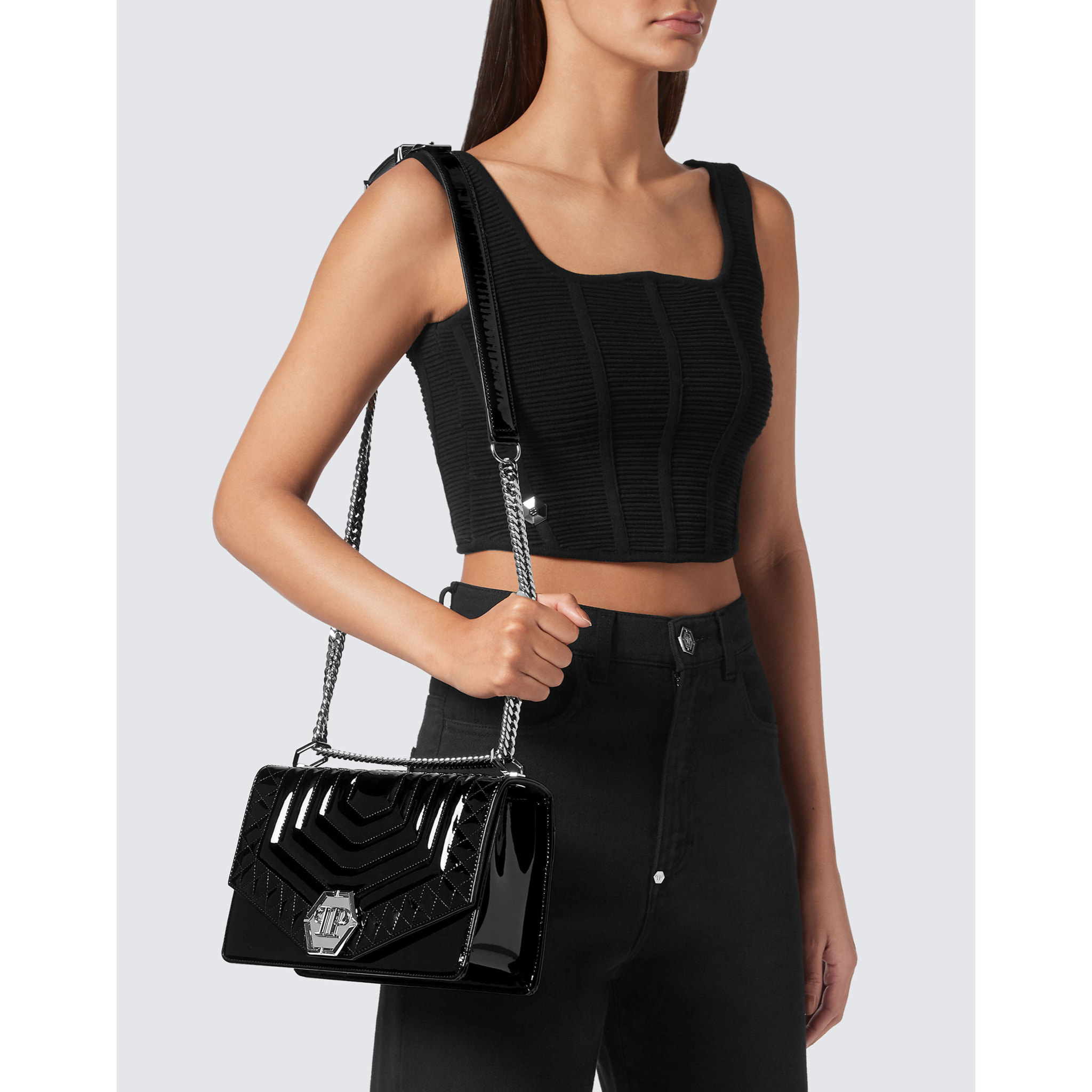 PHILIPP PLEIN Borsa a spalla HEXAGON