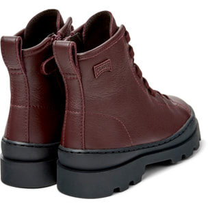 Botines - CAMPER Brutus - Burdeos - Cuero liso