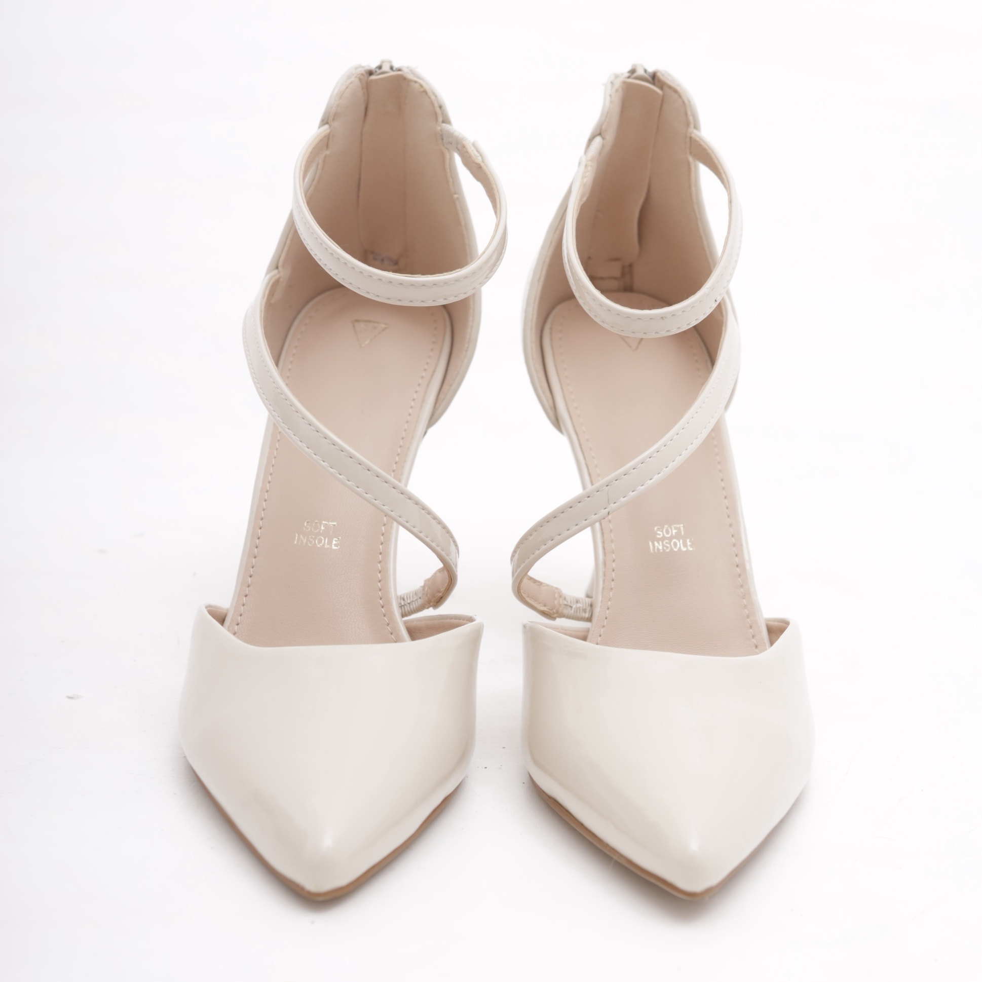 DECOLLETE' D'ORSAY CINTURINO PANNA