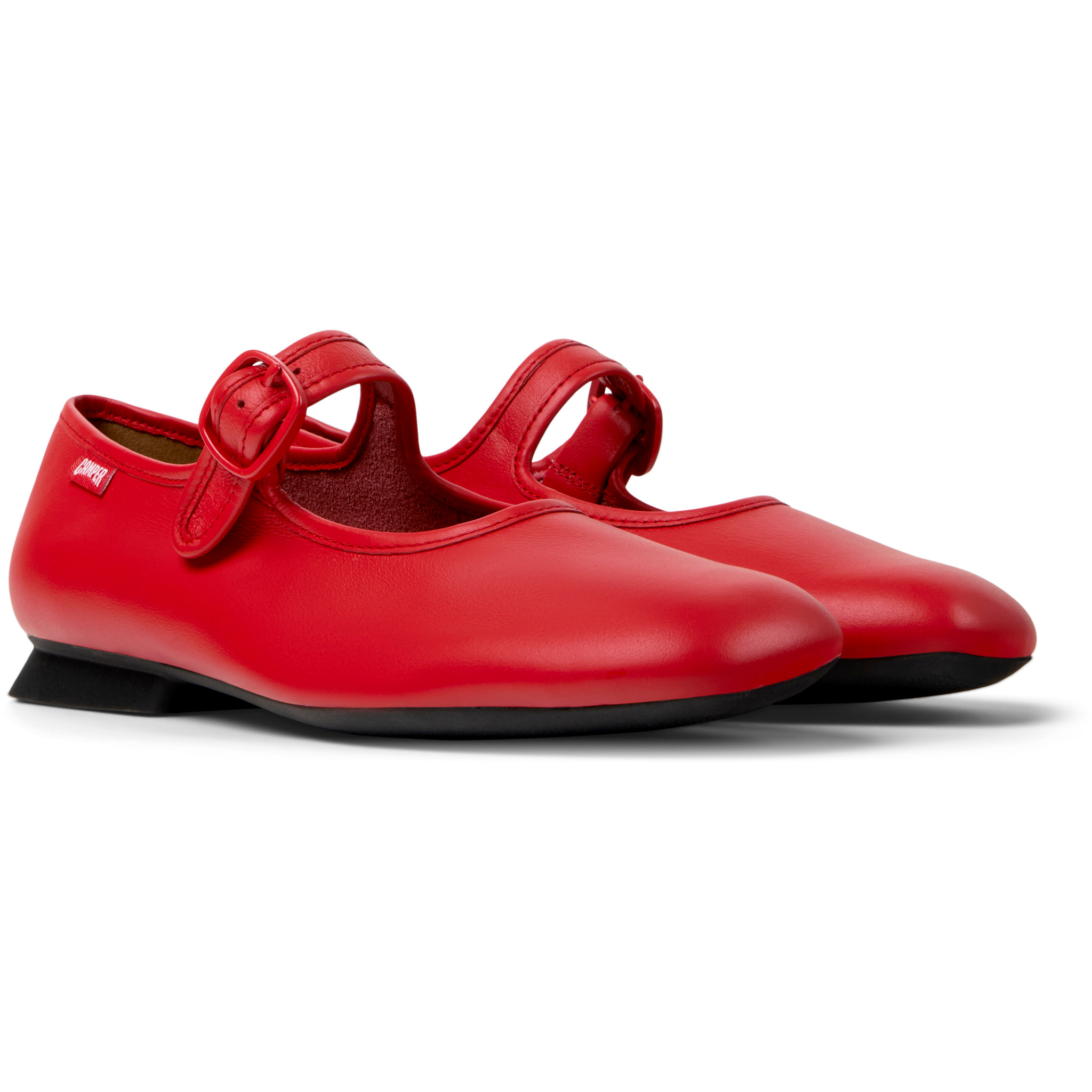 Bailarinas - CAMPER Casi Myra - Rojo - Cuero liso