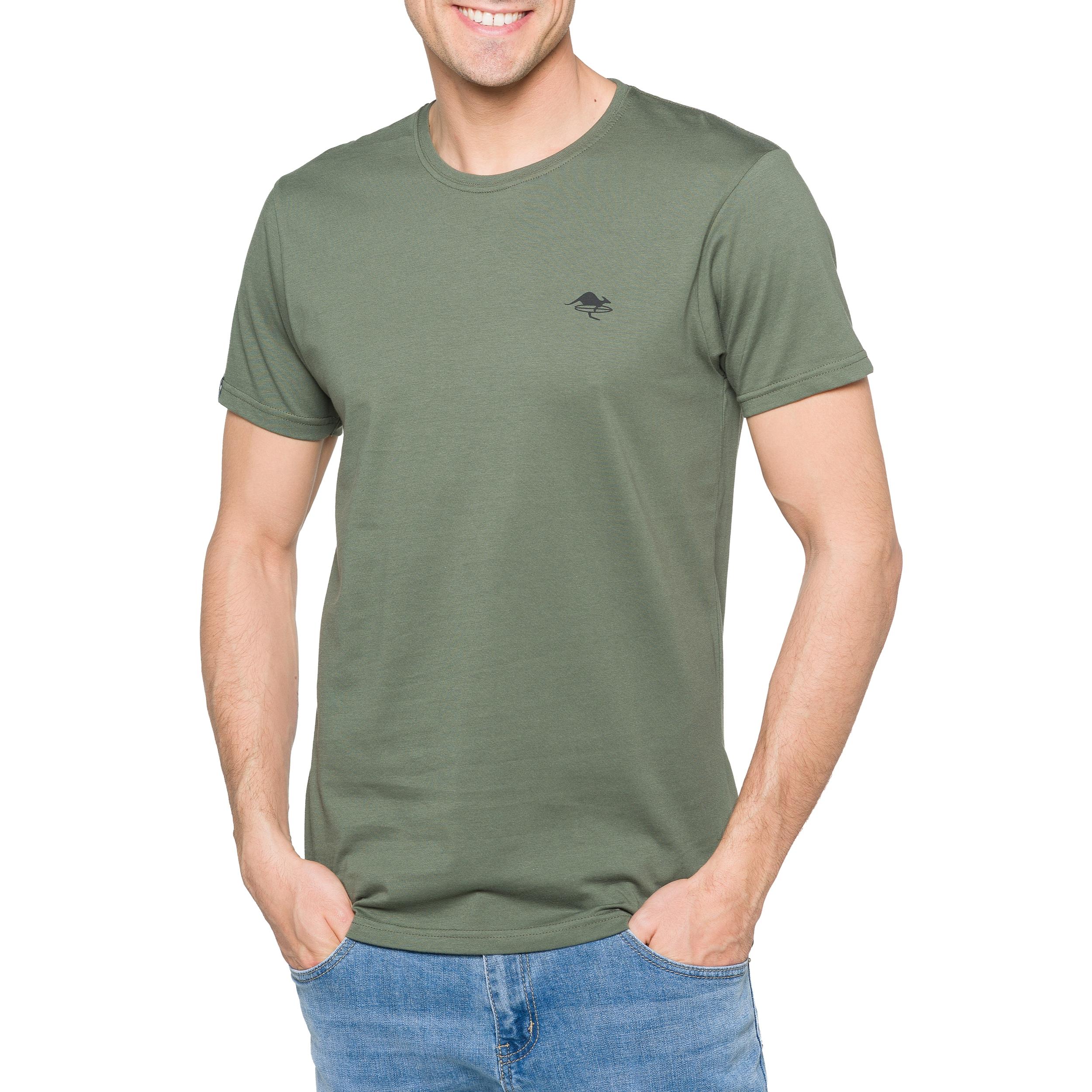 T-shirt in cotone 150 gr Hot Buttered Lizard Colore Verde militare