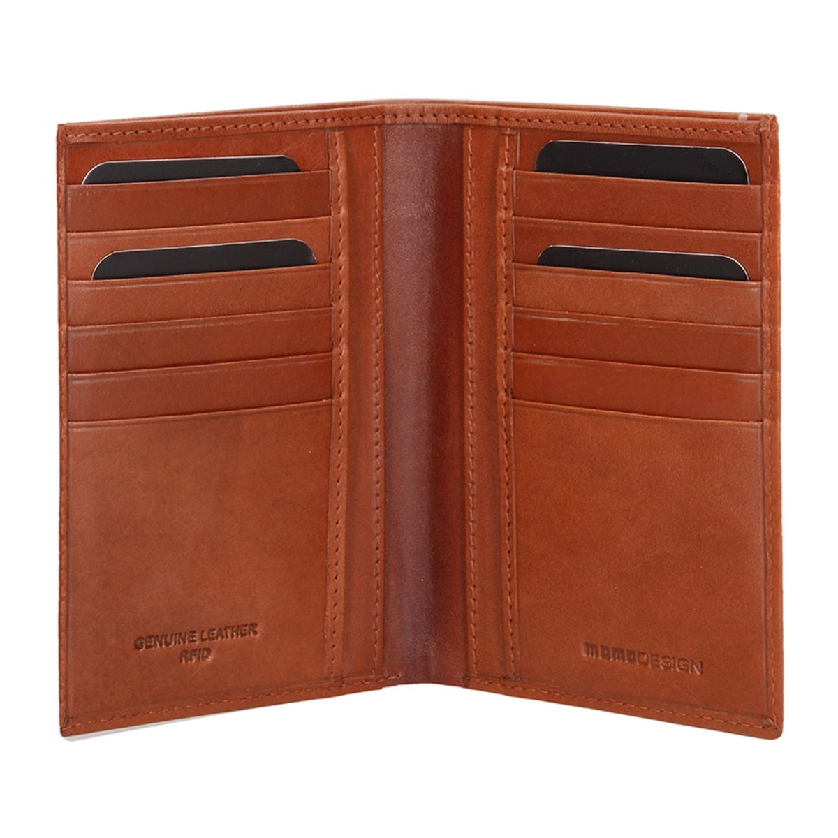 Portafoglio uomo in vera pelle - Modello Erewhon Pro - Casual - 10.0 x 7.6 x 0.5 cm