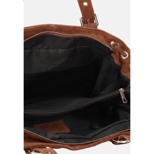 Borsa a mano da donna Made in Italy - Modello Celeste Plus - 100% pelle - 20.0 x 28.5 x 41.0 cm