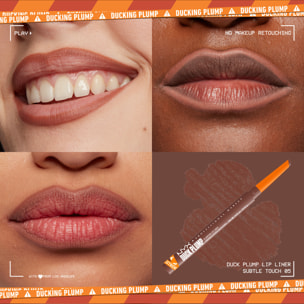 NYX Professional Makeup Duck Plump Plumping Lip Liner, crayon à lèvres, jusqu'à 10h de tenue, fini mat, Subtle Touch