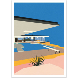 Affiche - LA Stahl House - Rosi Feist