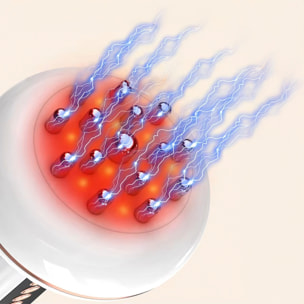 Masajeador corporal EMS + vibración con 9 intensidades y 9 niveles de temperatura.
