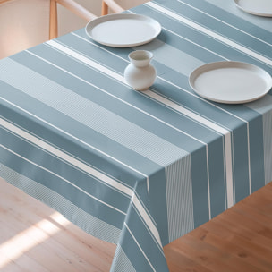 Nappe imprimée anti-tâches MALIBÚ BLEU