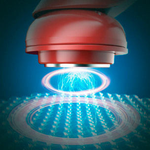 Strumento di bellezza e cura della pelle RF con 5 modalità di utilizzo.